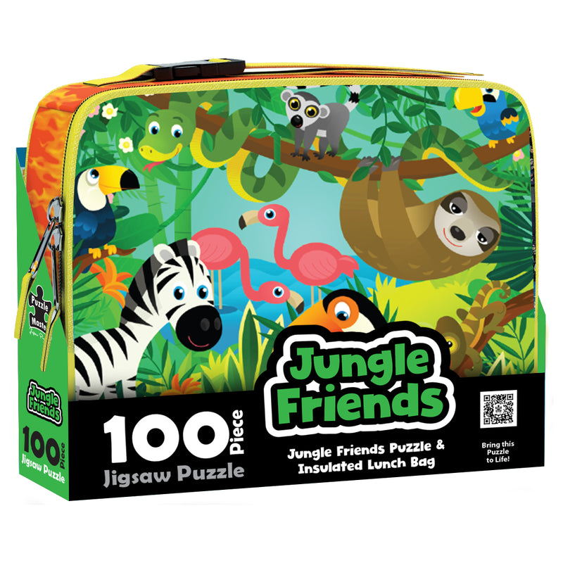 Load image into Gallery viewer, 100 Piece Lunch Box Puzzle Jungle Friends AR Edition - view 4
