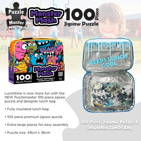 100 Piece Lunch Box Puzzle Monster Mash AR Edition - view 4