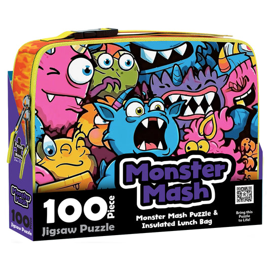 100 Piece Lunch Box Puzzle Monster Mash AR Edition