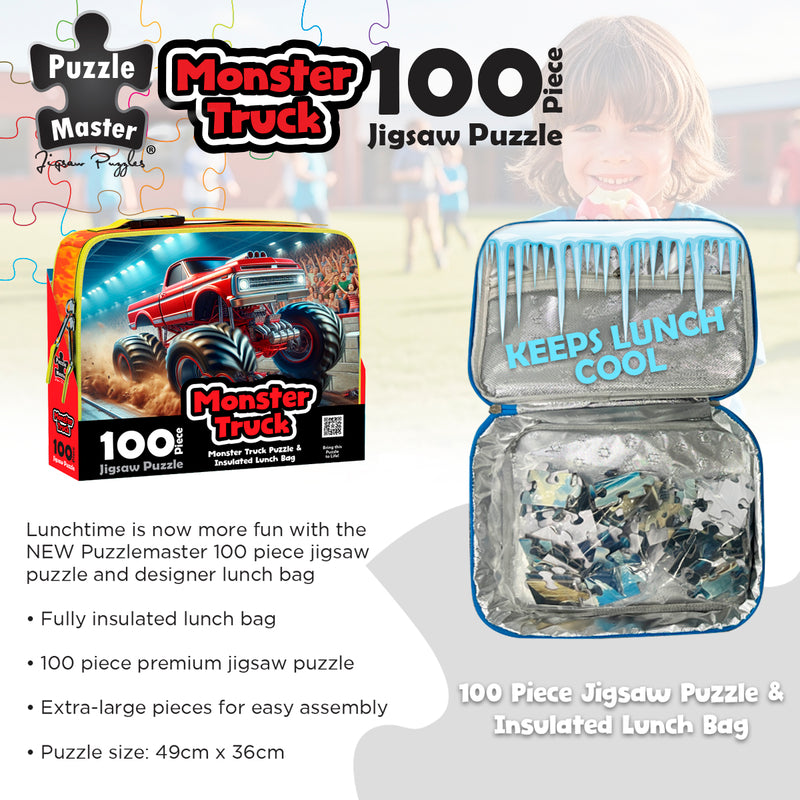 Load image into Gallery viewer, 100 Piece Lunch Box Puzzle Monster Truck AR Edition - view 4
