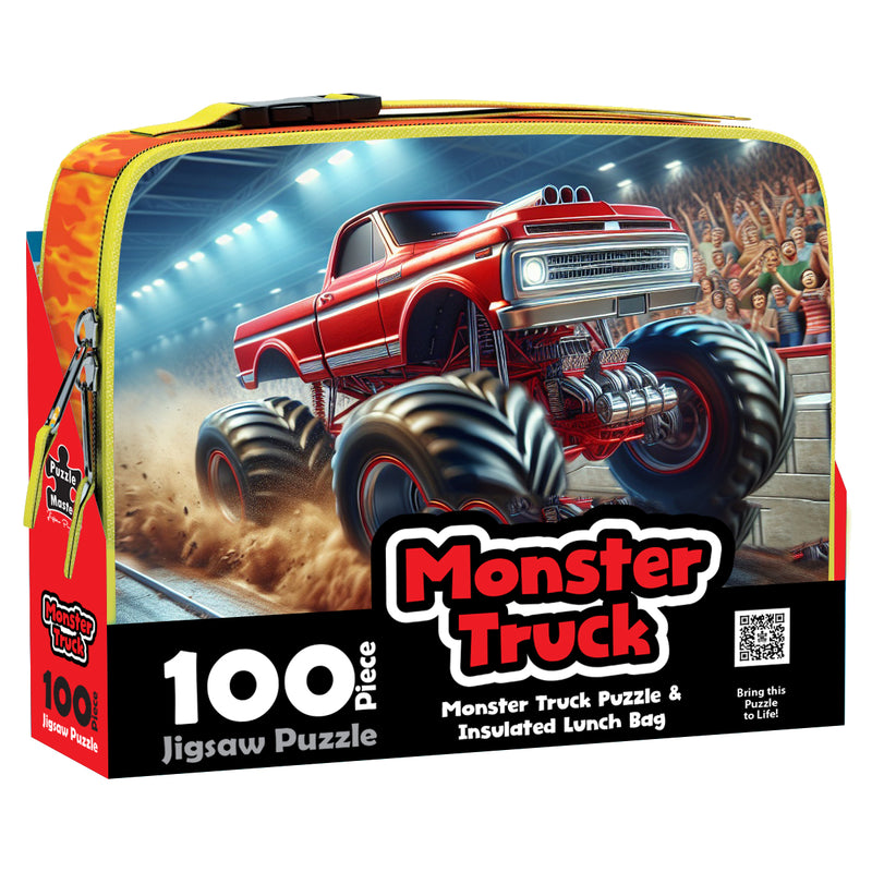 Load image into Gallery viewer, 100 Piece Lunch Box Puzzle Monster Truck AR Edition
