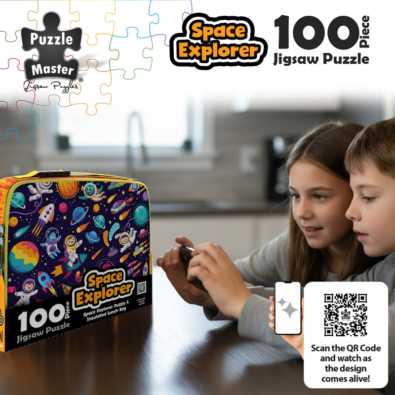 Load image into Gallery viewer, 100 Piece Lunch Box Puzzle Space Explorer AR Edition - view 2
