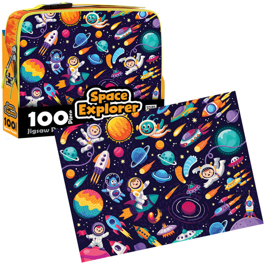 100 Piece Lunch Box Puzzle Space Explorer AR Edition - view 5