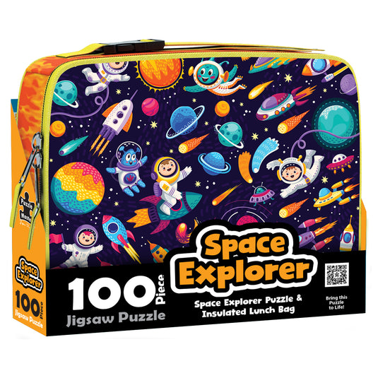 100 Piece Lunch Box Puzzle Space Explorer AR Edition