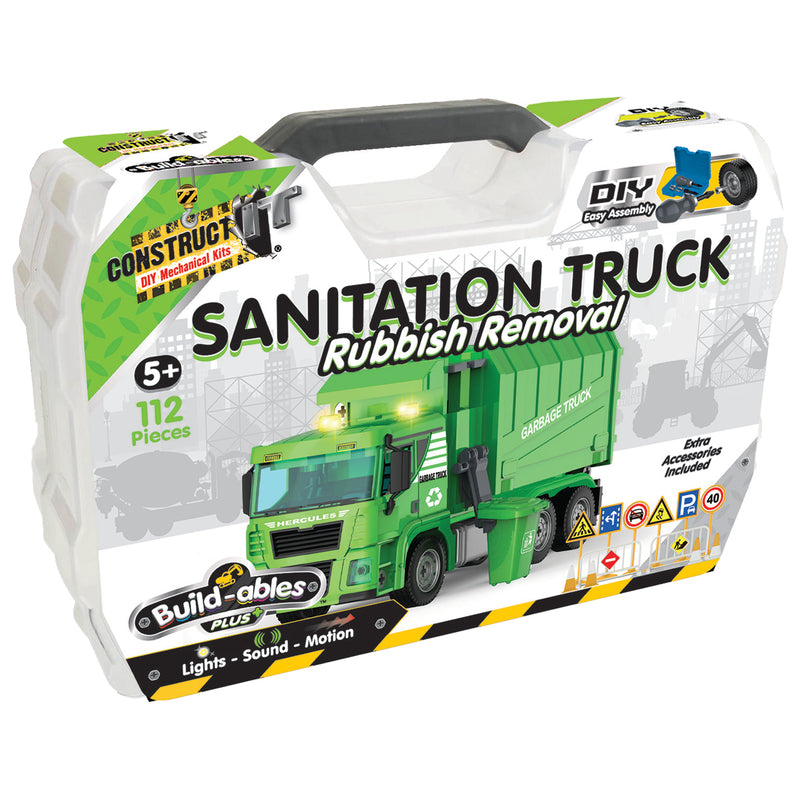 Load image into Gallery viewer, Builda-bles Plus - Sanitation Truck, Rubbish Removal
