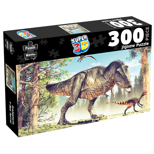 Lenticular 300 Piece Puzzle - Prehistoric T Rex?Terror