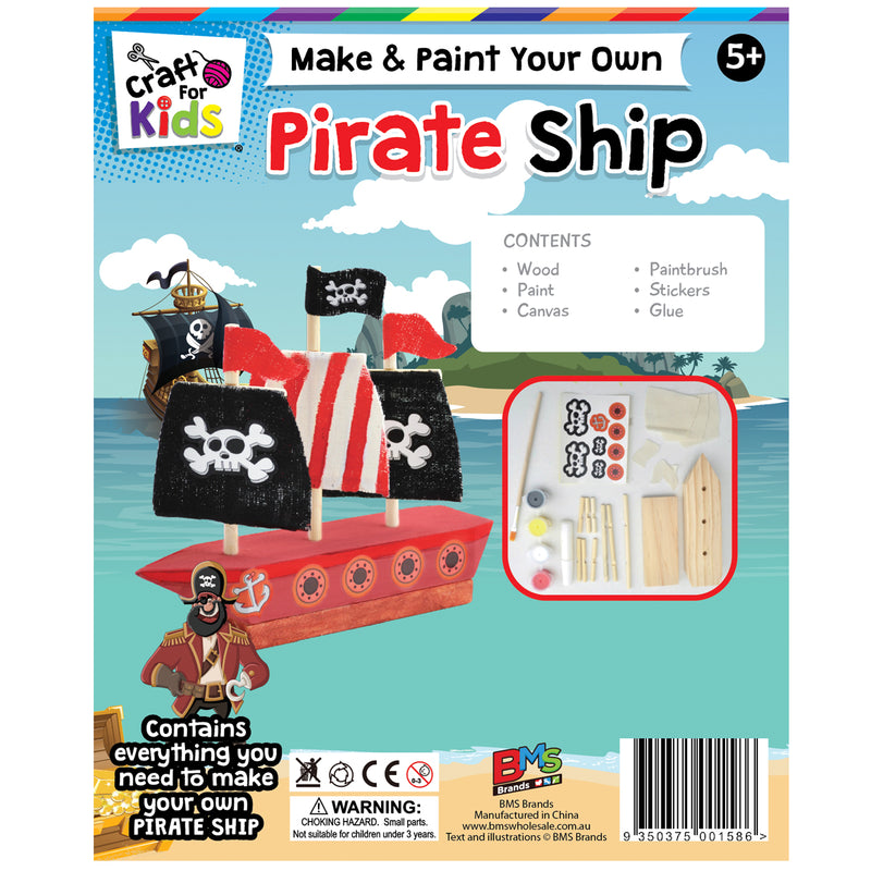 Load image into Gallery viewer, Make &amp; Paint Your Own Pirate Ship
