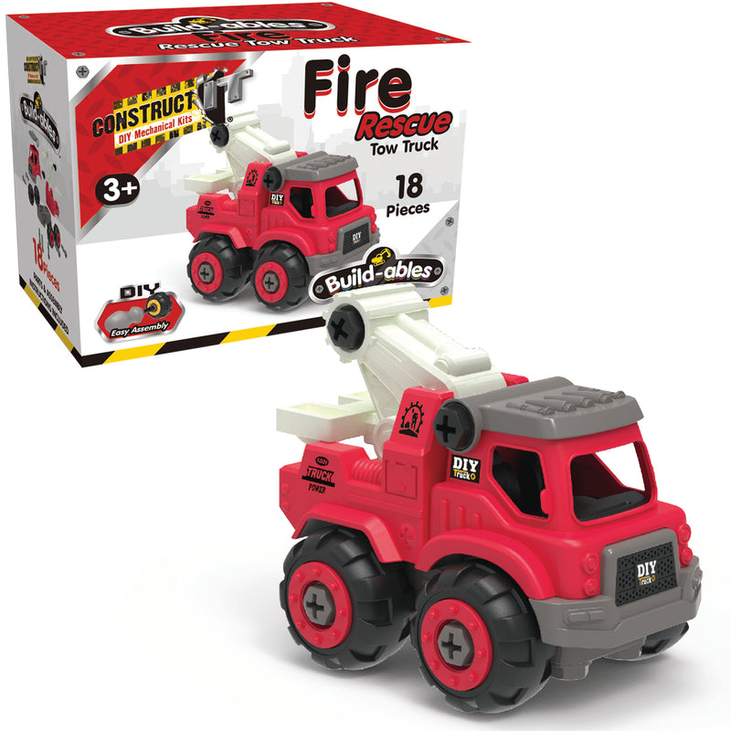 Load image into Gallery viewer, Build-ables - Fire Rescue Tow Truck
