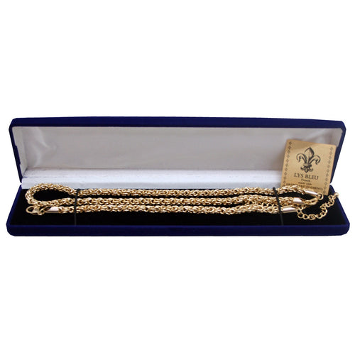 Lys Bleu Golden Ropes Necklace & Bracelet Set