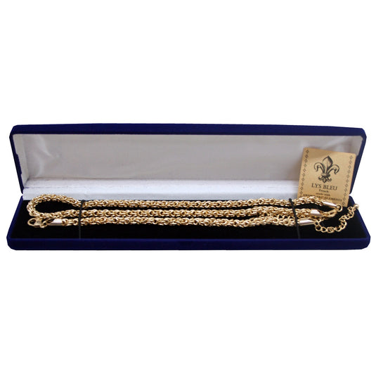 Lys Bleu Golden Ropes Necklace & Bracelet Set