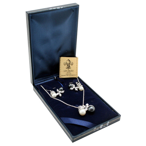 Lys Bleu French Collection Necklace & Earrings Set with Swarovski Elements