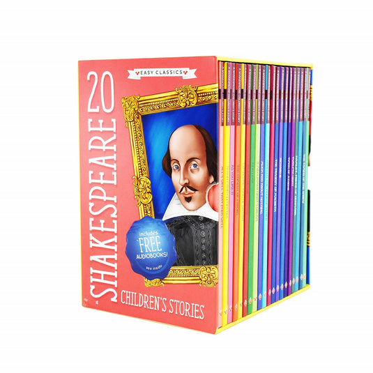 20 Children's Shakespeare Stories Hardback Set With Audio Cd's