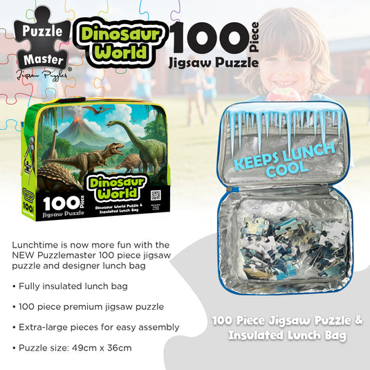 Dinosaur World Jigsaw & Lunch Box Cooler