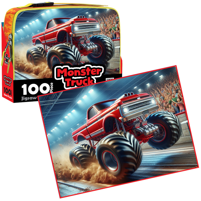 Load image into Gallery viewer, Monster Truck Jigsaw &amp; Lunch Box Cooler
