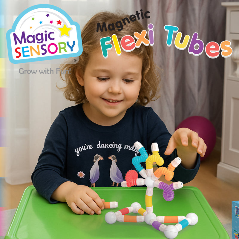 Load image into Gallery viewer, Magnetic Flexi Tubes 26 Piece Set
