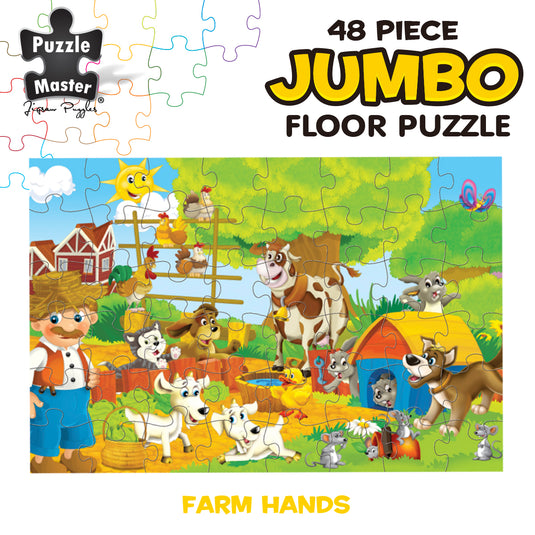 48 Piece Jumbo Puzzle Farm Hands