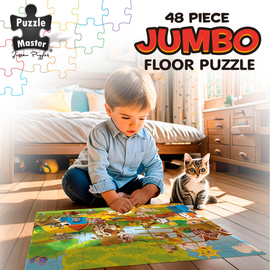 48 Piece Jumbo Puzzle Farm Hands