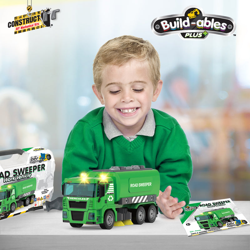 Load image into Gallery viewer, Build-ables Plus - Road Sweeper, Work Vehicle

