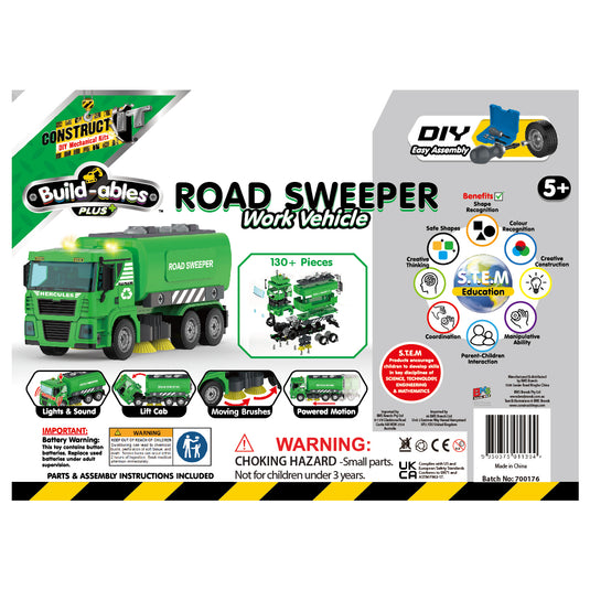 Build-ables Plus - Road Sweeper, Work Vehicle