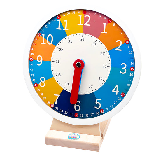 Wooden Early Education Learning Clock