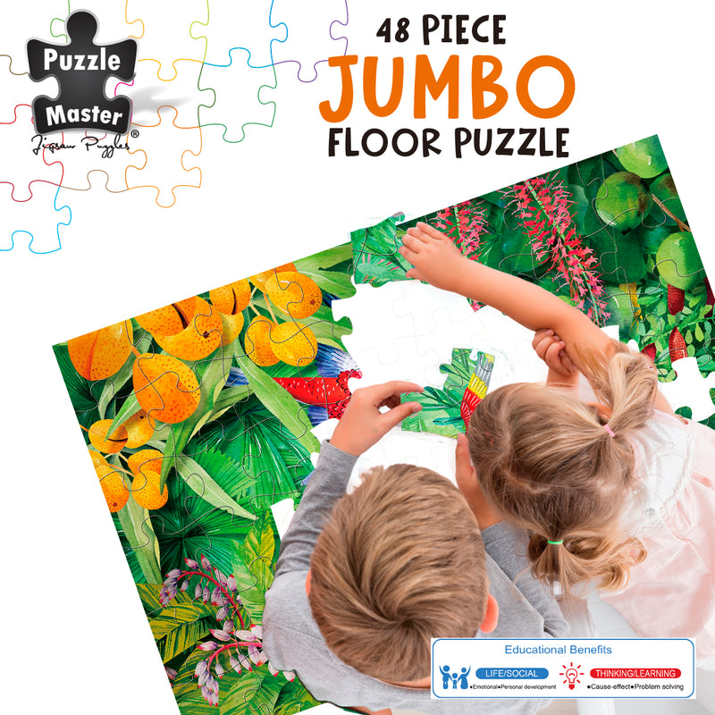 Load image into Gallery viewer, GA Jnr 48 Piece Jumbo Puzzle - Flying Fruit
