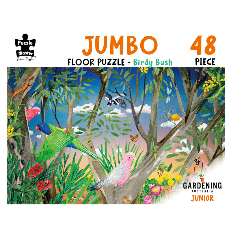 Load image into Gallery viewer, GA Jnr 48 Piece Jumbo Puzzle - Birdy Bush
