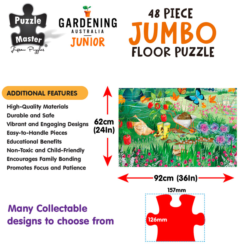 Load image into Gallery viewer, GA Jnr 48 Piece Jumbo Puzzle - Muddy Boots Day

