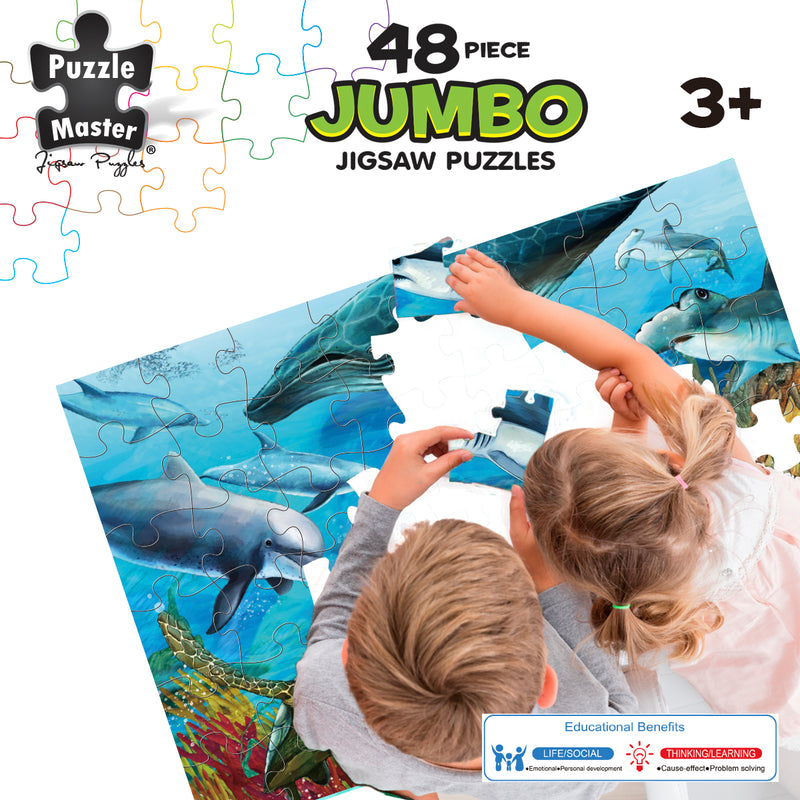 Load image into Gallery viewer, 48 Piece Jumbo Puzzle Underwater World - view 3
