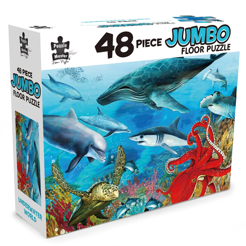 Load image into Gallery viewer, 48 Piece Jumbo Floor Puzzle Underwater World
