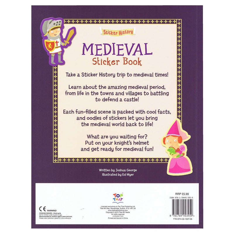 Load image into Gallery viewer, Sticker History - Medieval Sticker Book
