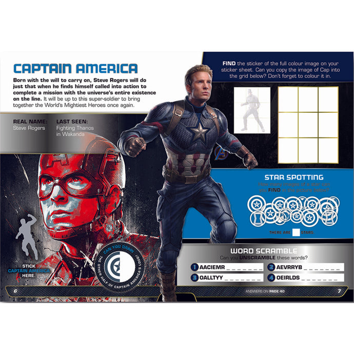Marvel Avengers End Game 1000 Sticker Book