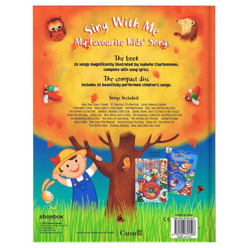 Load image into Gallery viewer, Sing With Me Fully Illustrated Songbook - My Favourite Kids&#39; Songs with Audio Cd

