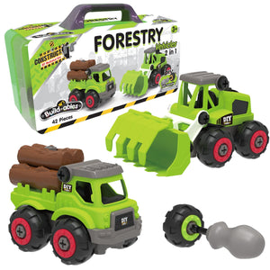 Build-ables Forestry Vehicles Set 2 in 1