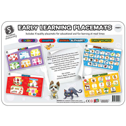 EL Placemats 4Pk Kindy - view 2