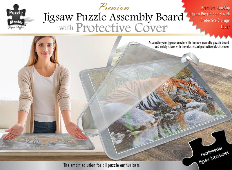 Load image into Gallery viewer, Felt Puzzle Assembly Board with Protective Cover
