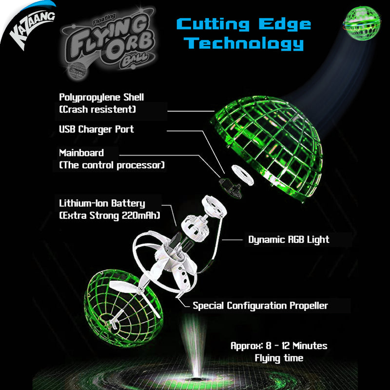 Load image into Gallery viewer, Flying Orb Ball - Green - view 2
