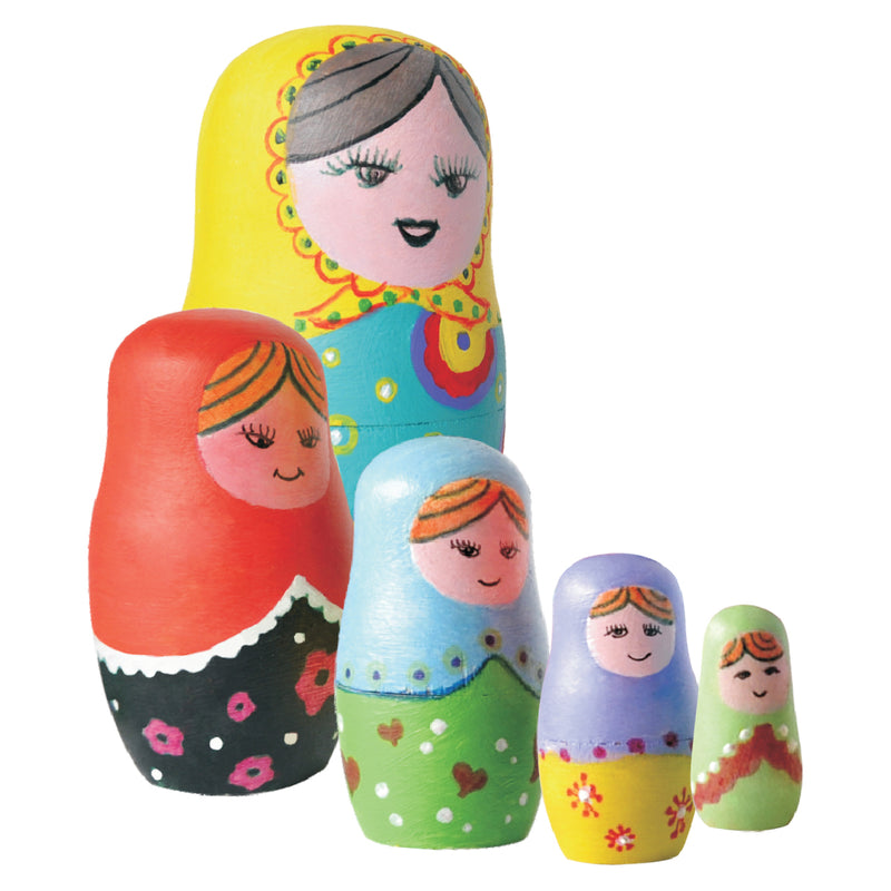 Load image into Gallery viewer, Paint Your Own Wooden Nesting Dolls - view 2
