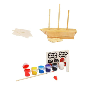 Make & Paint Your Own Pirate Ship - Craft Kits - Daves Deals