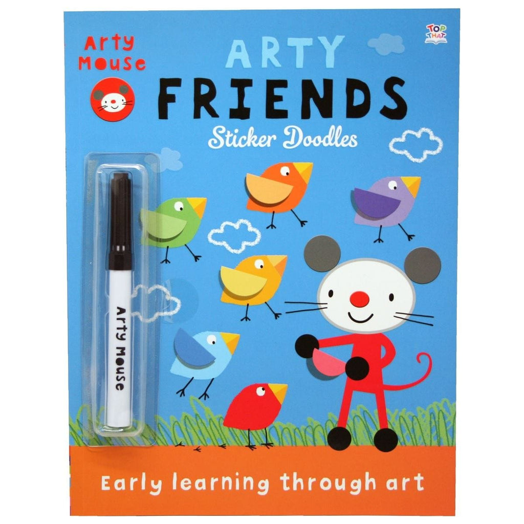 Arty Friends Sticker Doodles - Early Learning Through Art - Books - Daves Deals