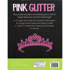 Scratch & Draw Pink Glitter - Craft Kits - Daves Deals